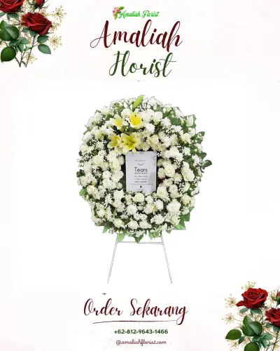 Krans Bunga Duka Cita di Pangalengan